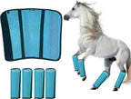 Mesh Horse Fly Boots Set of 4, Loose Fitting Shoofly Leggings for Horses with Breathable & Adjustable, Fly Leg Wraps for Horses Stop Annoying Stomping, Stay-on Comfortable Shoo Fly Boots - Image 9
