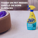 Zep pet stain remover rear instruction label