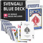 Ted's Sterling Magic Blue Rider Back Bicycle Svengali Deck front view