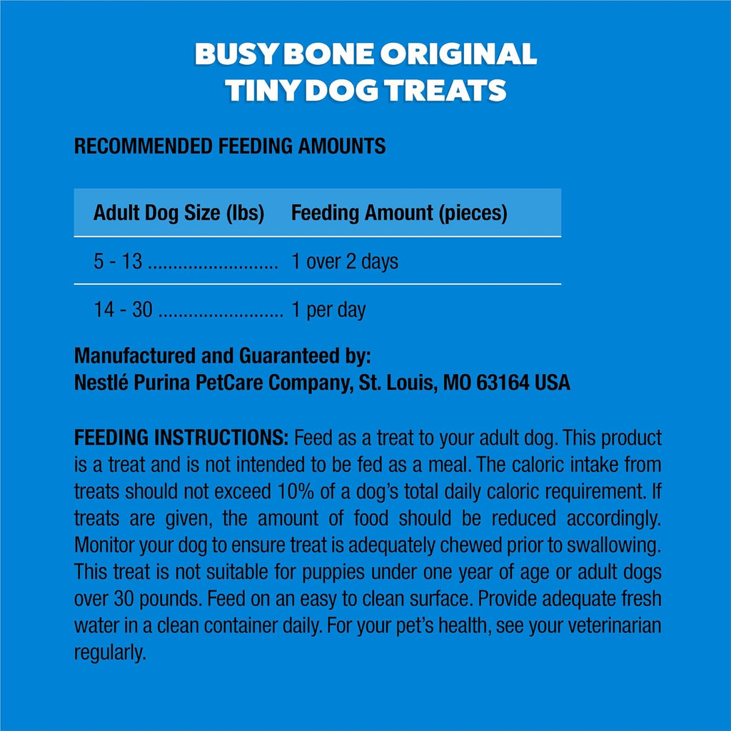 Premium imported healthy dental treats for dogs under fifteen pounds.