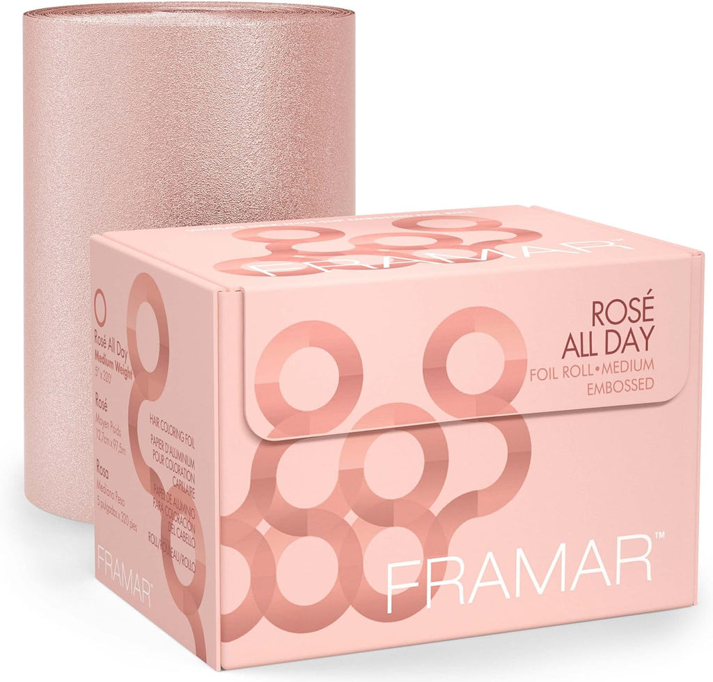 Framar RosÃ© All Day embossed hair foil roll dispenser box