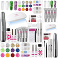 Peacecolor Arousar poly nail gel kit front view showcasing all components.