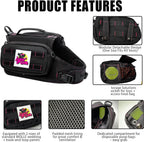 Lynxcore adjustable dog vest with neon pink stitching and detachable side pockets
