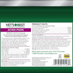 Close up view of the dog joint health chewable supplement tablets on a clean background.