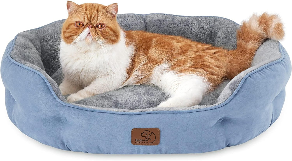 Bedsure Dog Beds for Small Dogs - Round Cat Beds for Indoor Cats, Washable Pet Bed for Puppy and Kitten with Slip-Resistant Bottom, 20 Inches, Camel - Image 10