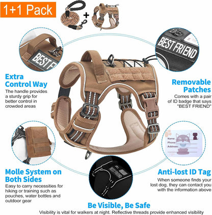 Beebiepet no pull dog harness with included five foot climbing leash