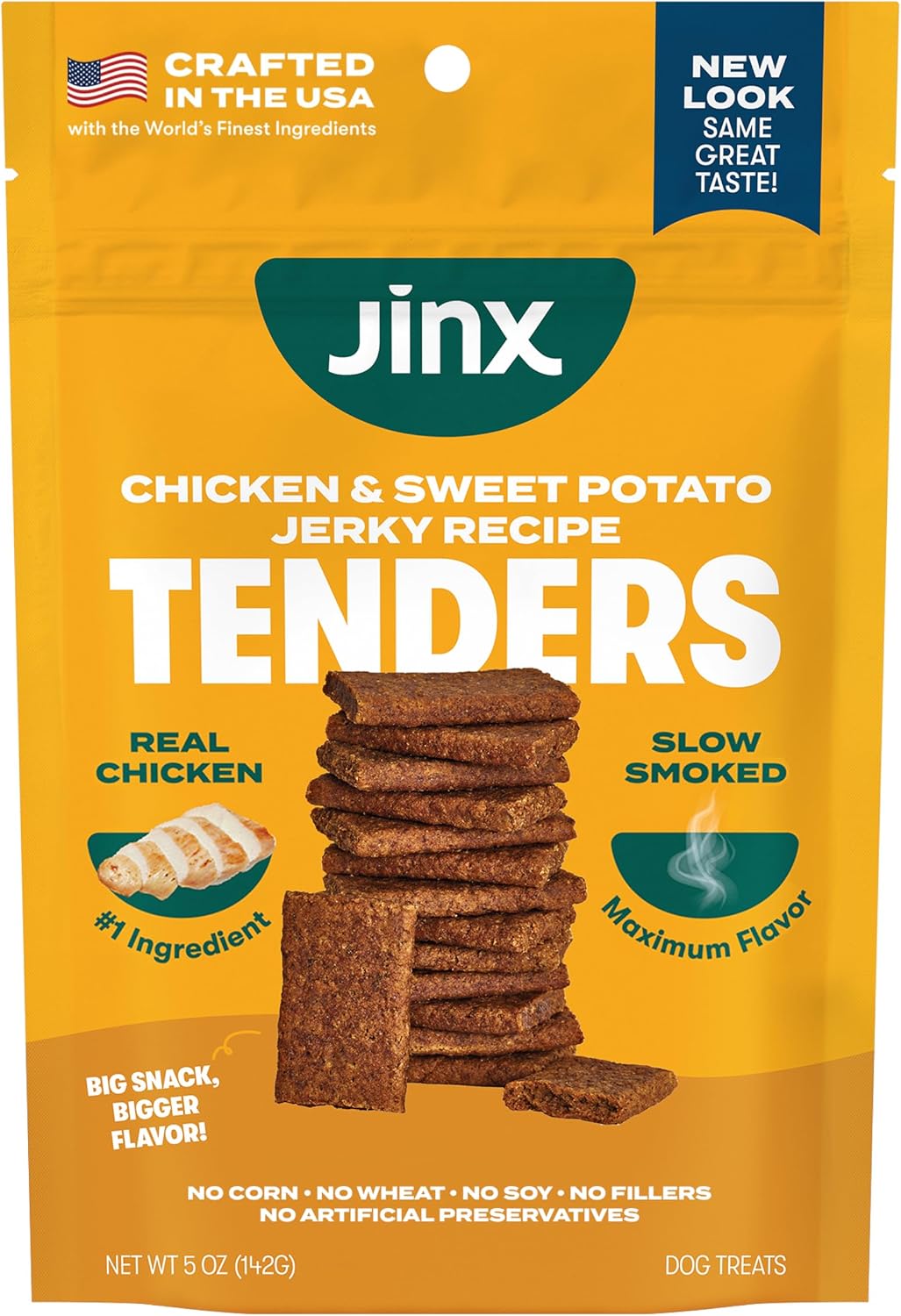 Jinx Tenders Salmon Jerky Dog Treats, All-Natural Ingredients, Soft and Chewy, Low-Calorie, Slow-Smoked Salmon & Pumpkin, No Fillers, 5oz - Image 15