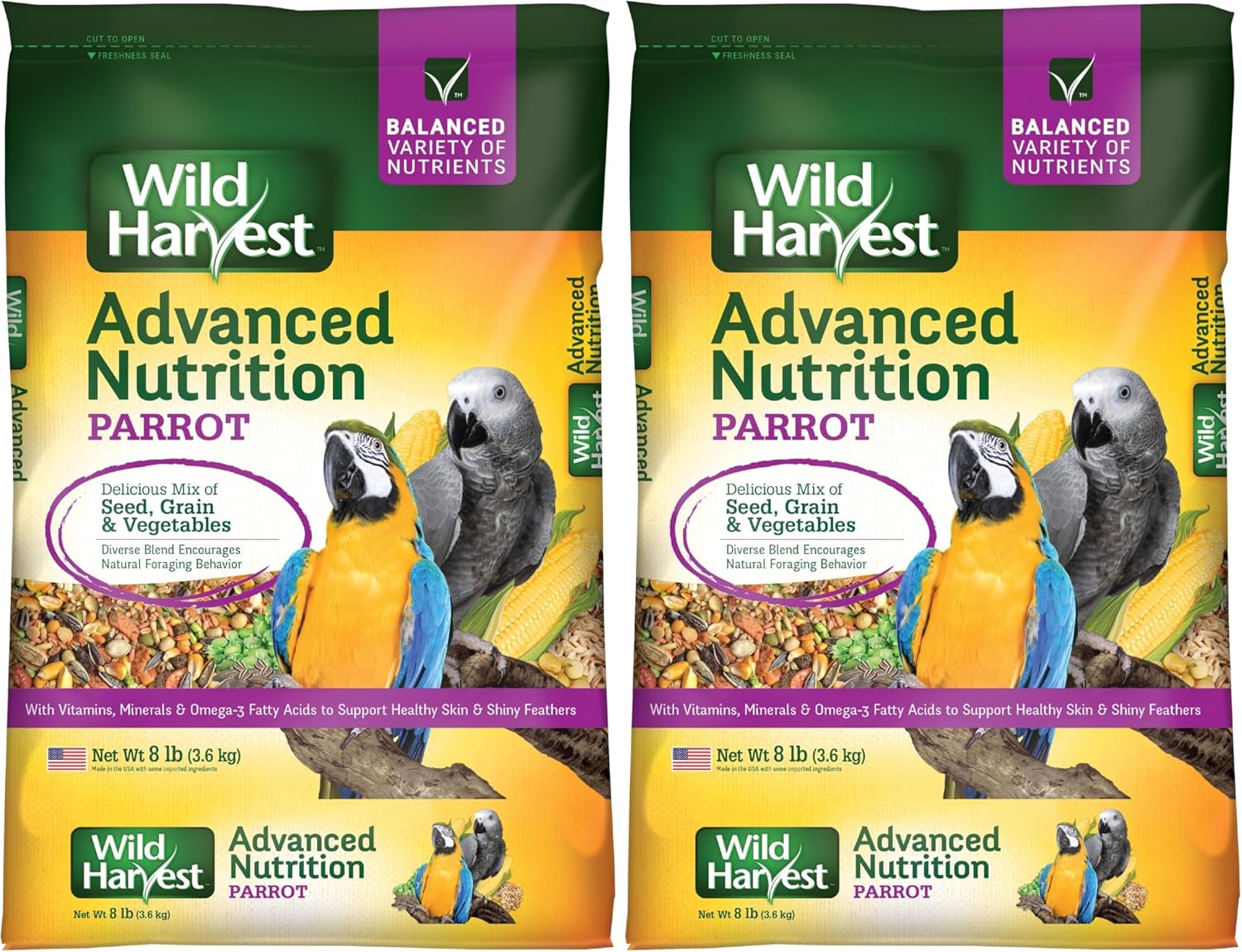 Wild Harvest Advanced Nutrition Parrot 8 Pounds, Seed, Grain And Vegetable Mix - Image 10