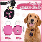 Reginary soundless pet tag pouch being slipped over a bone shaped metal identification tag step by step.