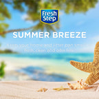 Fresh Step 15 ounce cat litter crystals bottle in hand