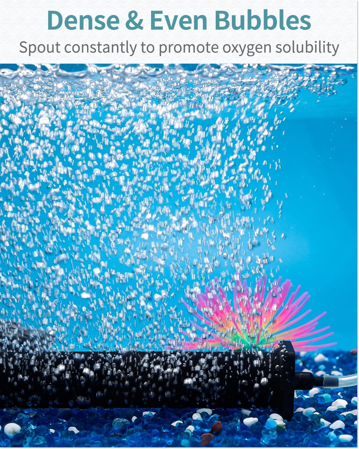Two pack of Pawfly bubble diffusers resting horizontally to demonstrate underwater stability features.