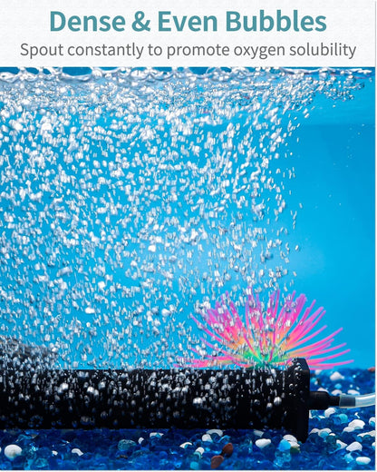Two pack of Pawfly bubble diffusers resting horizontally to demonstrate underwater stability features.