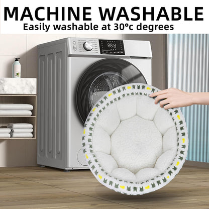Puppy sleeping in comfortable machine washable pet bed