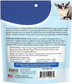Exotic Nutrition blueberry and yogurt pet snack close up