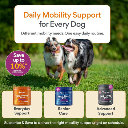 Zesty Paws Hip and Joint for Dogs, Glucosamine for Dogs Hip and Joint Supplement with Chondroitin, MSM, Vitamins C & E - Bacon, 90 Count - Image 9