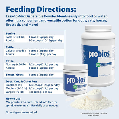 Probios 5 pound tub for horses and household pets