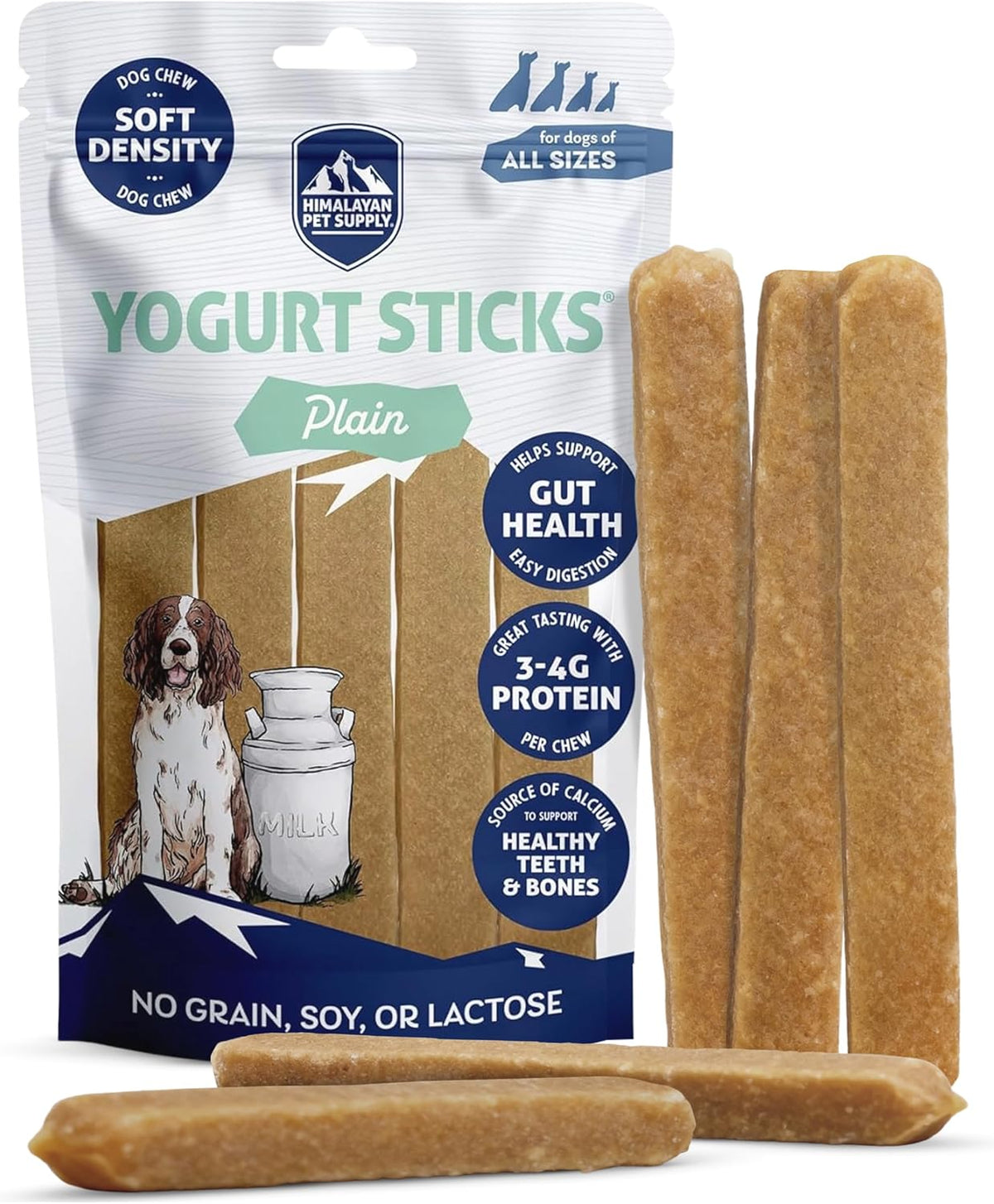Himalayan Dog Chew Yogurt Sticks, Mixed Flavors, Dog Treats with Prebiotics, Probiotics & Protein, Digestive Support, Lactose & Gluten Free, Natural Dog Treat for All Breeds, Made in America, 4pk - Image 11