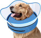 Supet premium inflatable dog collar detachable zipper feature