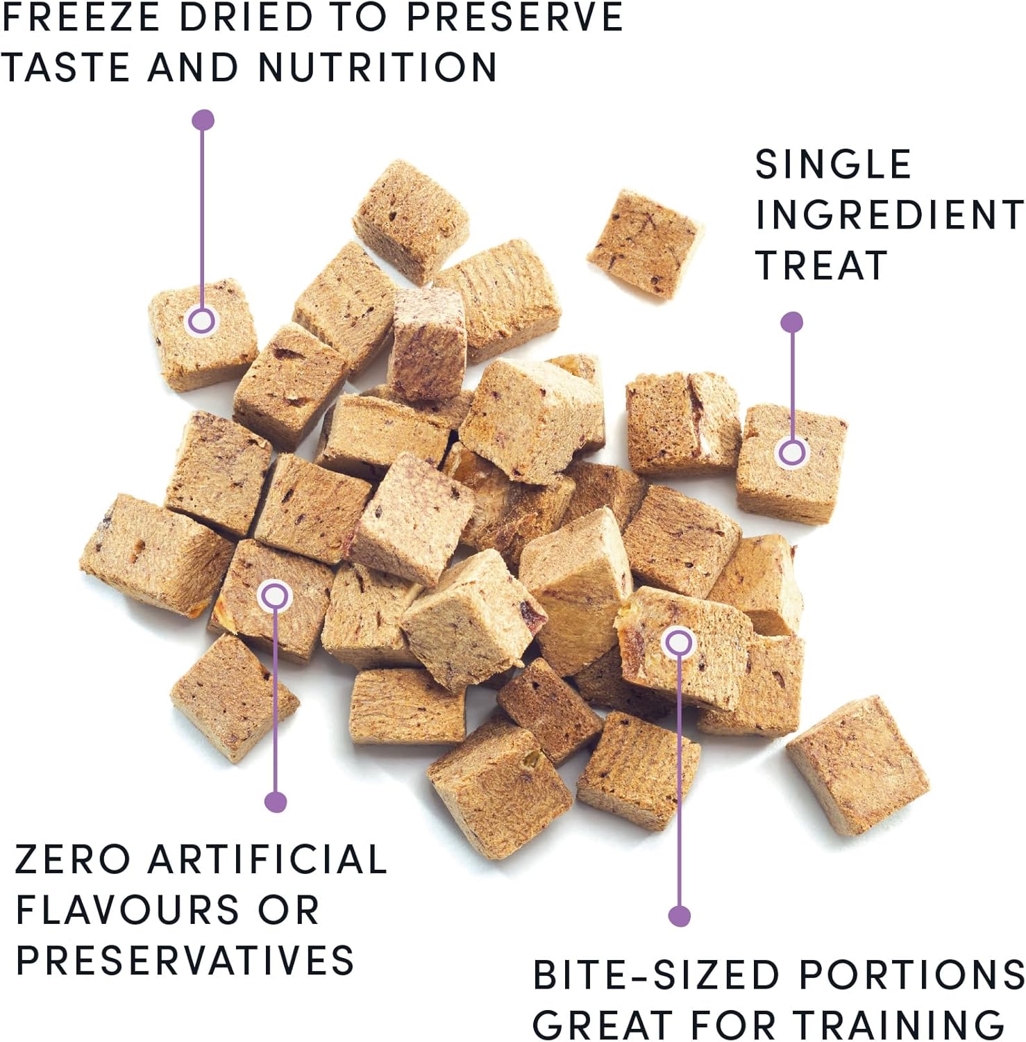 Crumps' Naturals high protein grain-free pet snacks bag dimensions