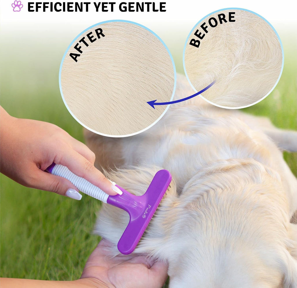 Poodlie poodle pet tool being used for coat maintenance