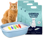 Genius Litter Health Monitoring Cat Litter, Featured on Shark Tank, Lightweight Crystal Silica Gel, Non Clumping, Dust Free, Low Tracking, Odor Control for Indoor Cats and Kittens, 6 lb Bag - Image 11