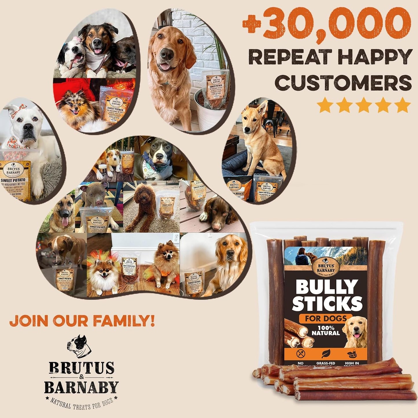 All natural healthy dental care treats for small and large dogs