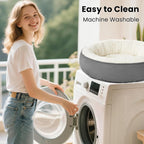 Full view of Love's Cabin machine washable pet bed