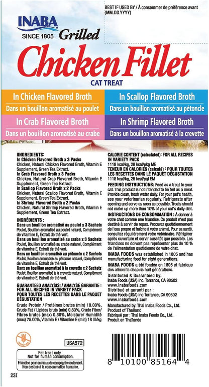 Inaba variety box ingredients and benefits label