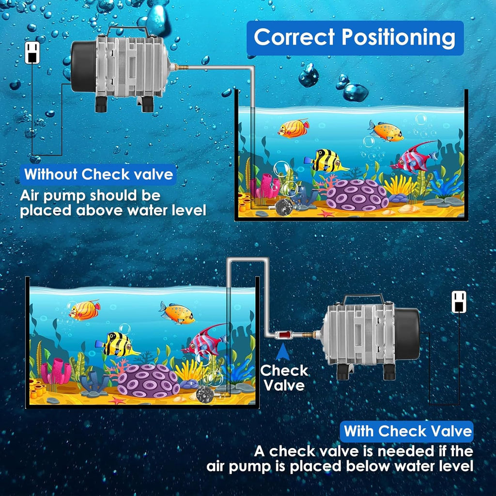 Fumak commercial aerator label and specifications closeup