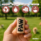 Pawfect compostable dog waste rolls thick leak proof unscented green puppy bags