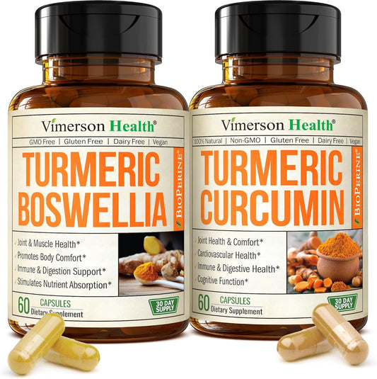 vimerson turmeric boswellia curcumin supplement bundle bottles