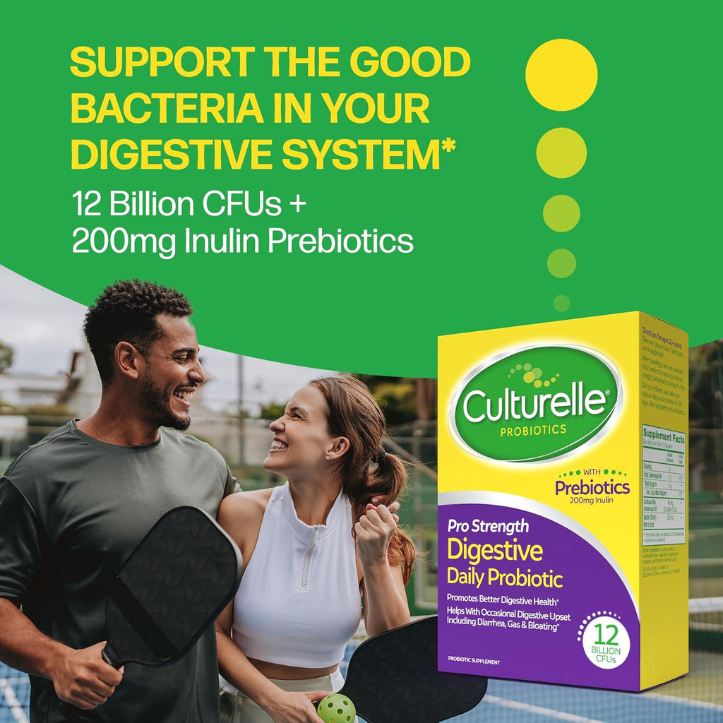 Culturelle Pro Strength gut health supplement ingredients panel