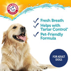 Enzymatic dog toothpaste with baking soda and calcium