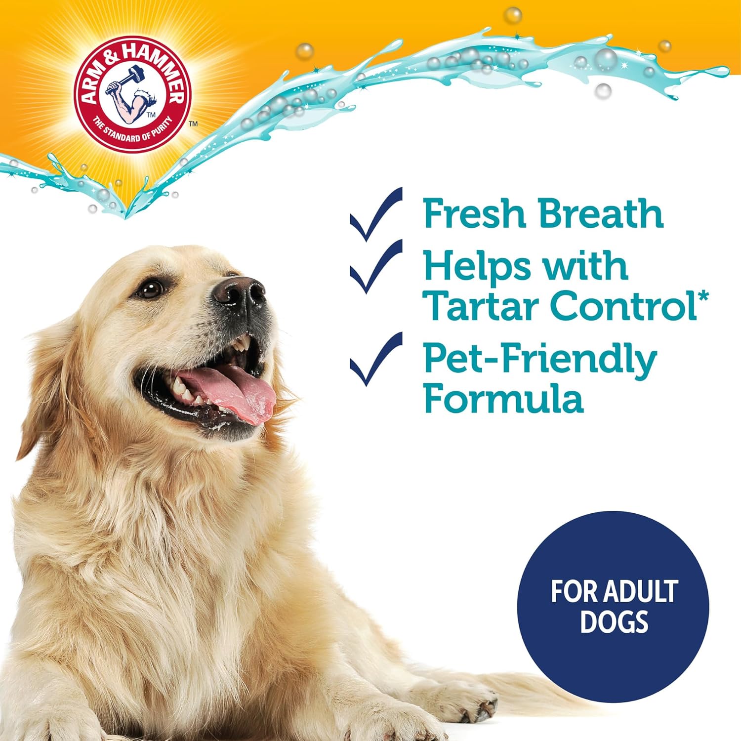 Enzymatic dog toothpaste with baking soda and calcium