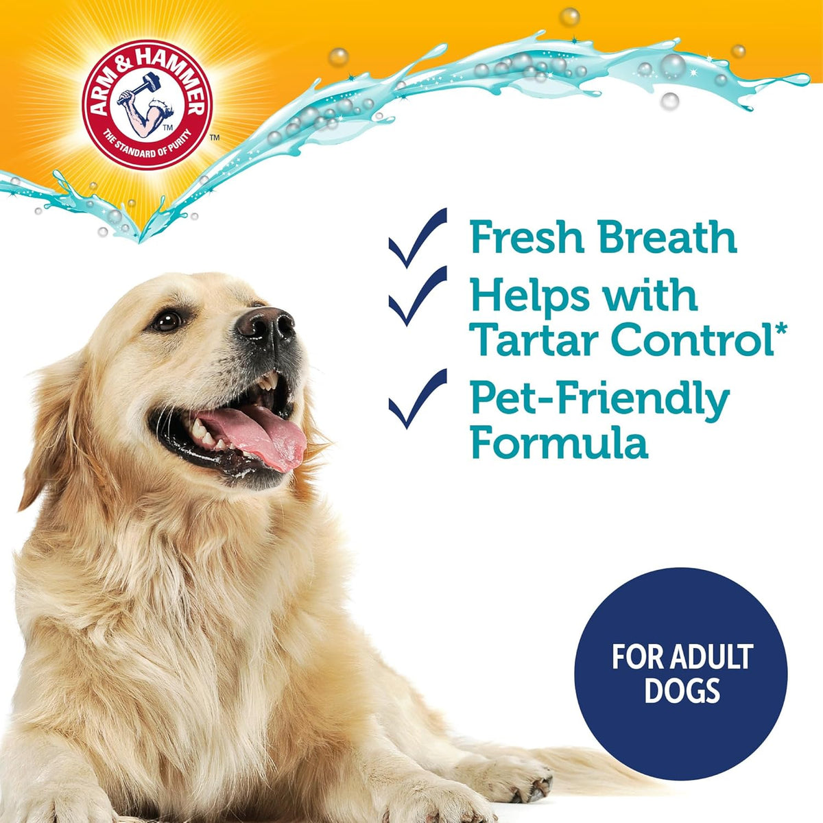 Enzymatic dog toothpaste with baking soda and calcium