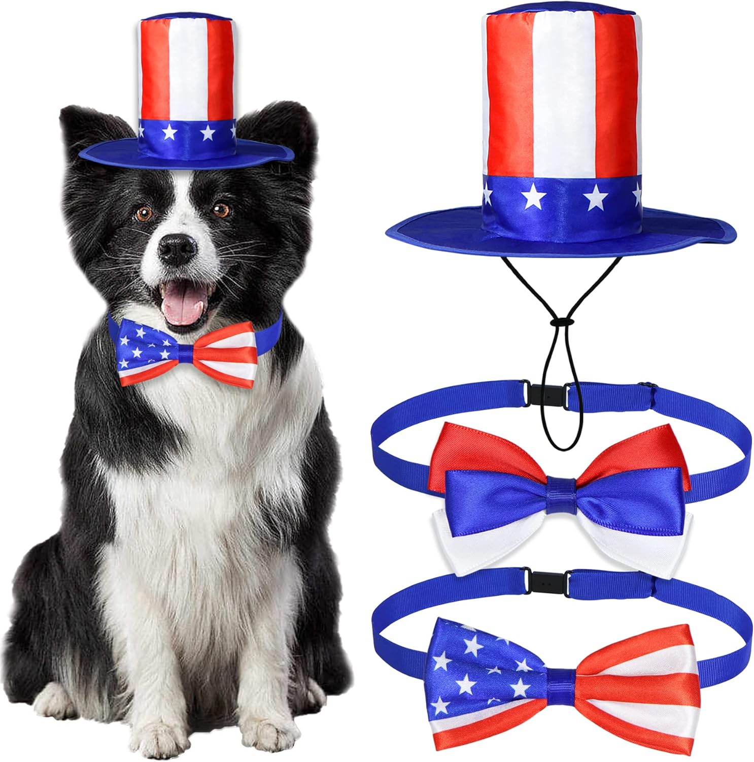 Goyoswa 3 piece dog patriotic costume set front view