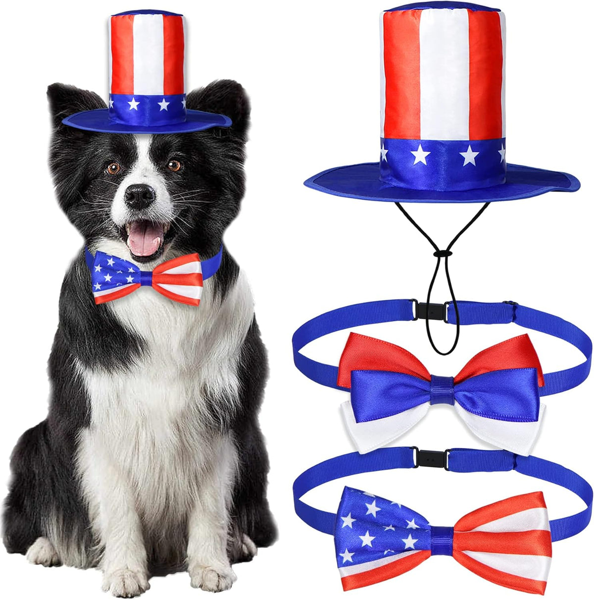 Goyoswa 3 piece dog patriotic costume set front view
