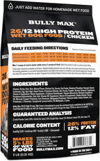 Bully Max dog food suitable for puppies and adults branding