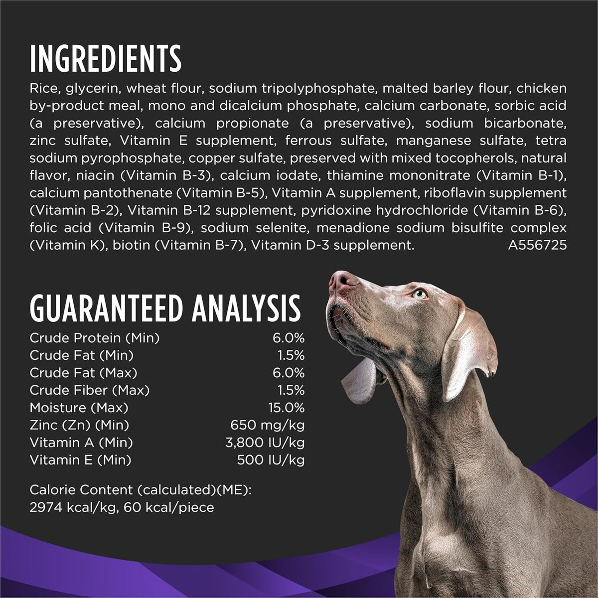 Close up of Purina Pro Plan OraChews dental treat texture