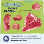 USA sourced vet recommended air dried pet food supplement mix in close up view