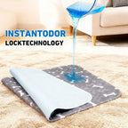 Eqexutir pet pad showing waterproof leak-proof backing layer
