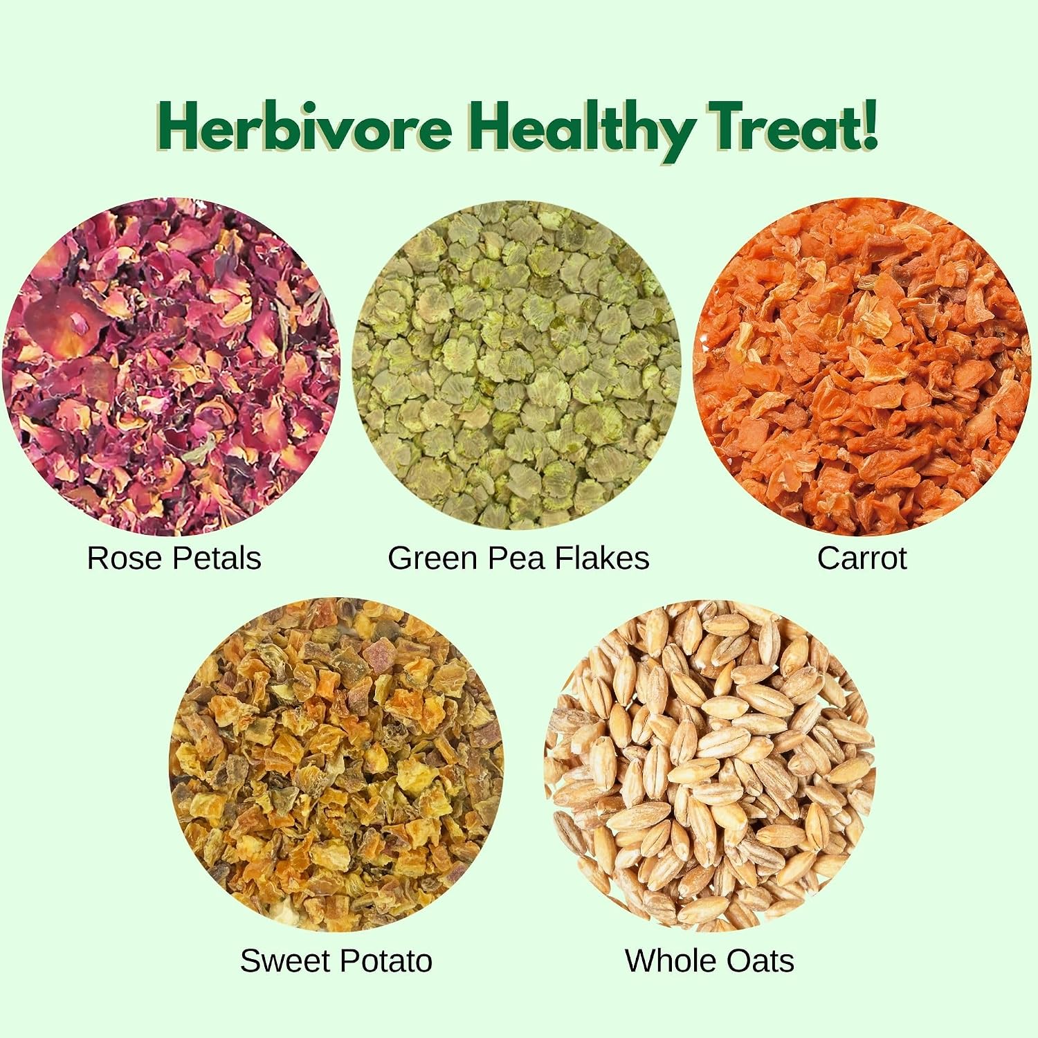 All natural mixed vegetable treat featuring sweet potatoes and carrots for rabbits