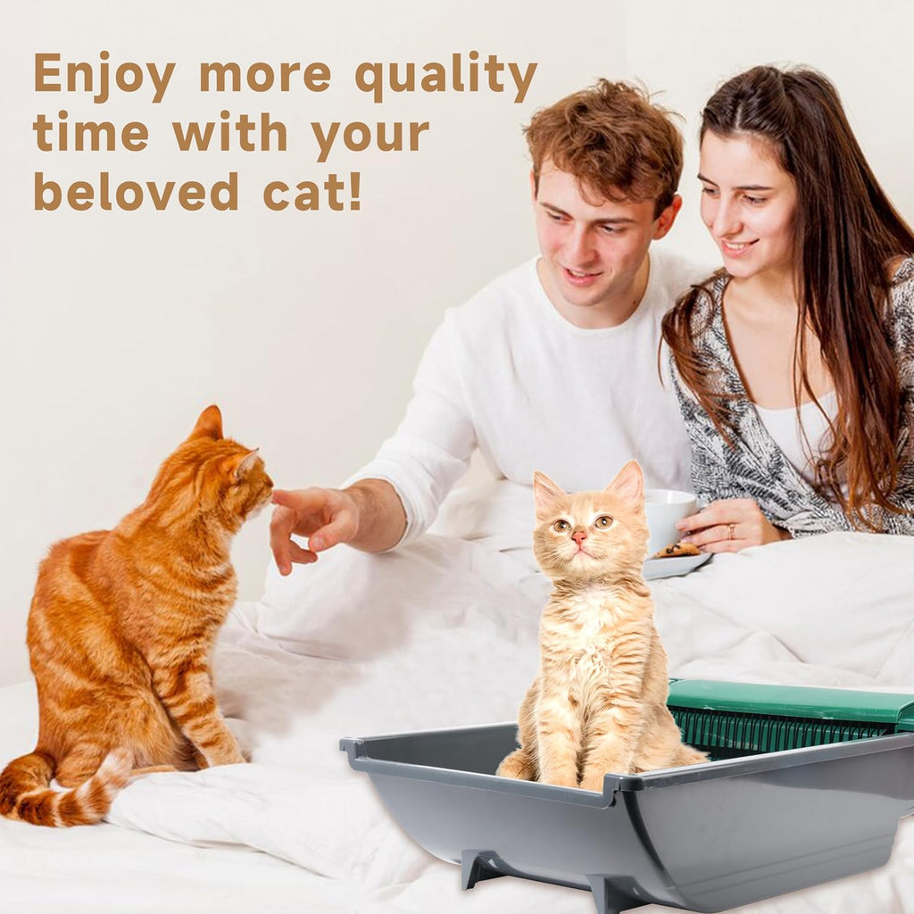 Luvcosy waste receptacle installed in litter box