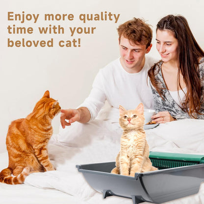Luvcosy waste receptacle installed in litter box