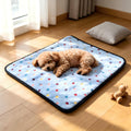 CozyPet ultra soft coral flannel kitten blanket front view spread on a pet bed.