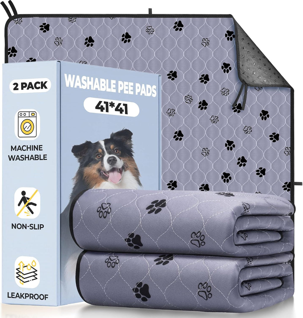 Fostanfly Washable Pee Pads for Dogs, 2 Pack Large 36"x41" Ultra-Absorbent and Leak-Proof Non-Slip Reusable Potty Training Pads for Dogs, Cats, Puppy, Potty Training of Add 8 Lanyards - Image 15