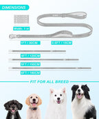GEIT heavy duty pet leash being held by the soft neoprene padded comfort loop