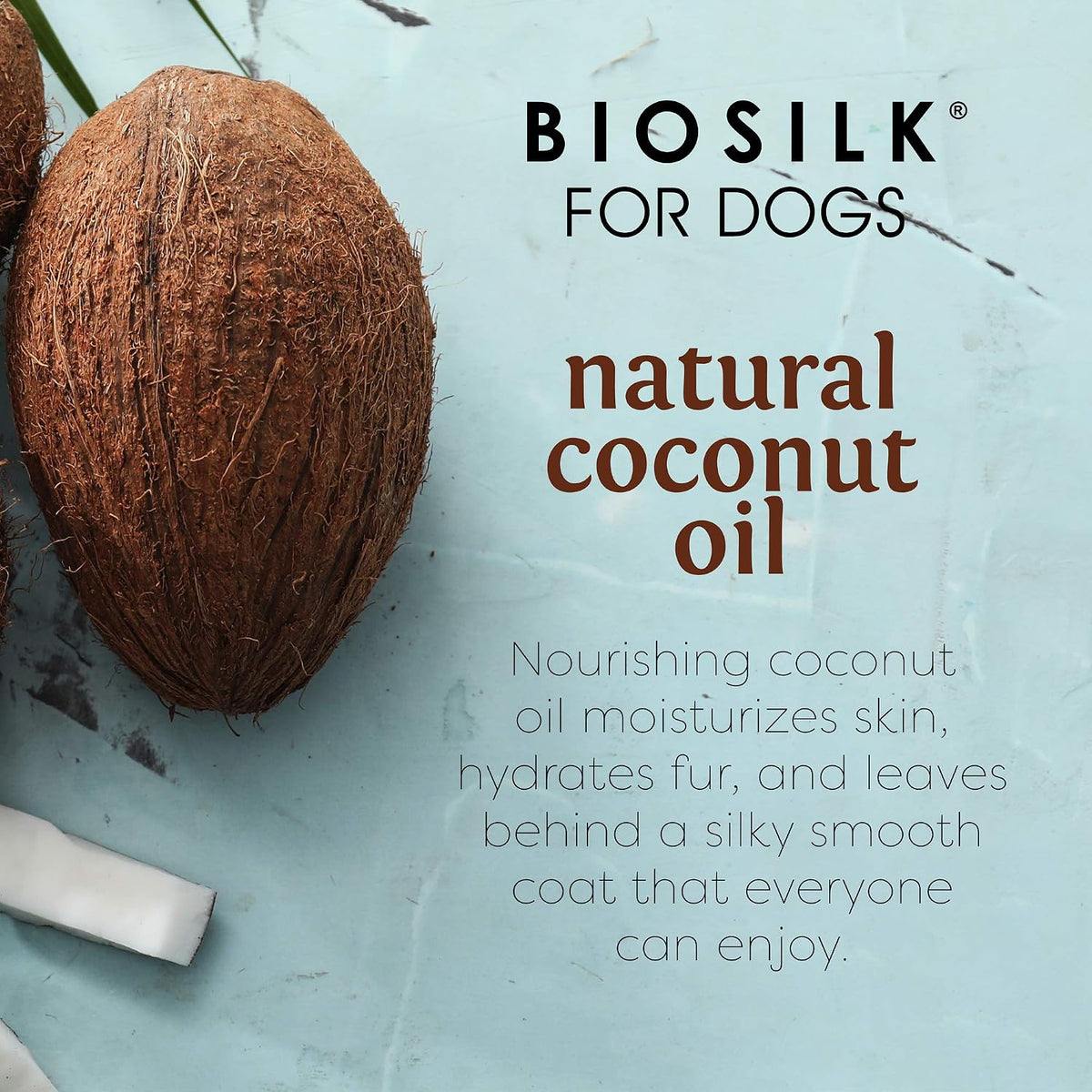 BioSilk 12 Ounces moisturizing dog conditioner back label with directions