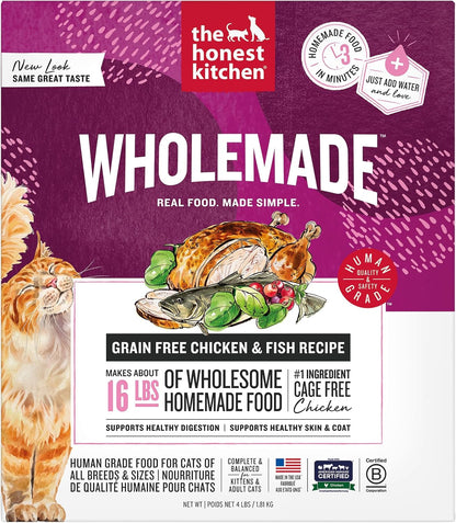 The Honest Kitchen Human Grade Dehydrated Grain Free Chicken Cat Food 4 Pound (Pack of 1) - Image 12