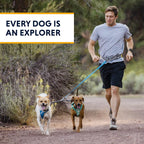 Ruffwear, Double Track Coupler, Double Leash for Two Dogs, Premium Heavy Duty Dual Splitter with 360 degrees Lockable Swivel No Tangle, Shock-Absorbing Stretch Webbing for Walking & Hiking, Basalt Gray - Image 9